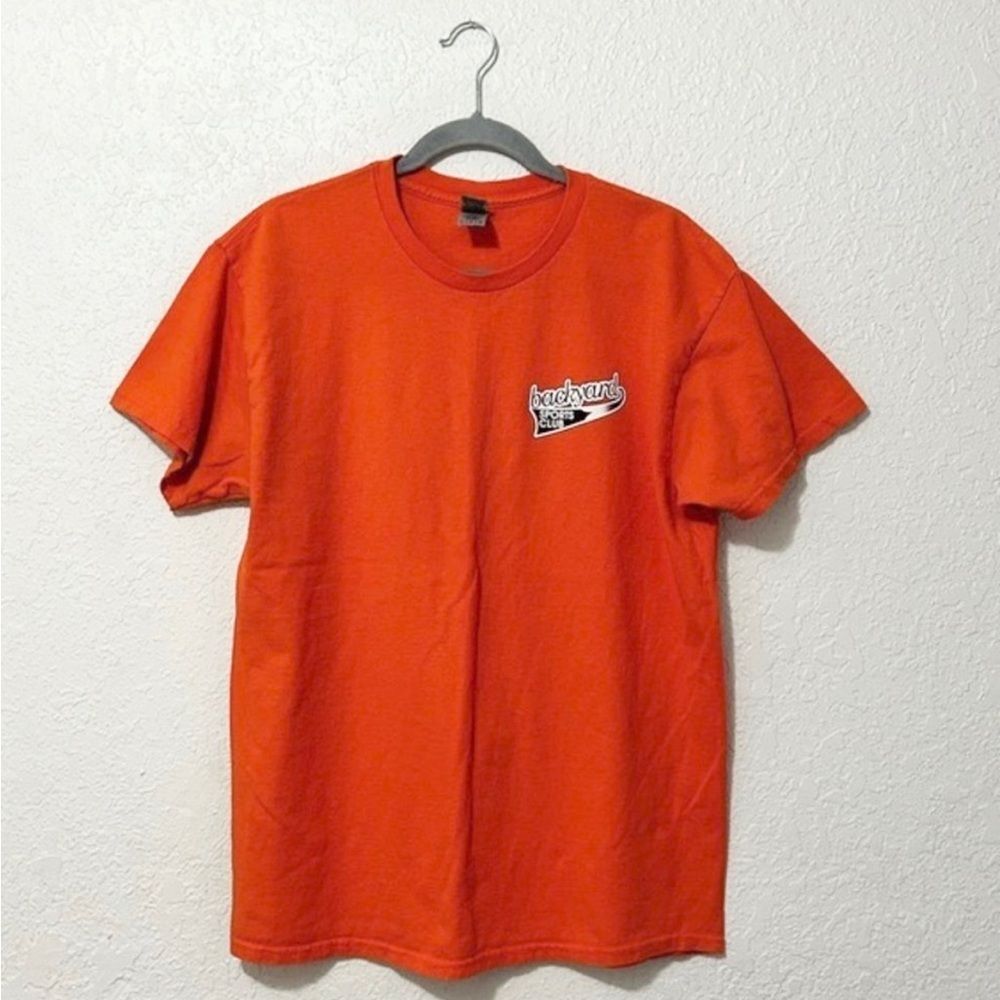 Backyard sports softball t shirt orange size large